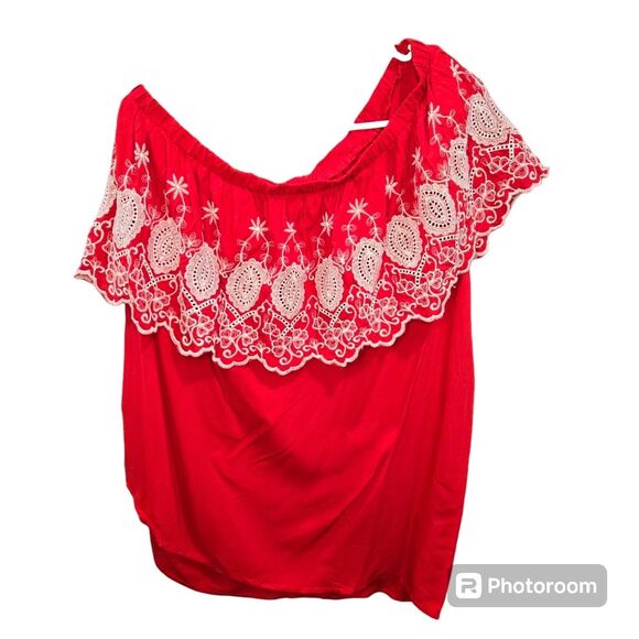Maette One Shoulder Embroidered Top - Picture 4 of 4
